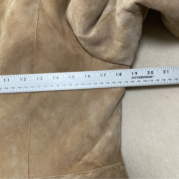 Via Veneto Jacket Womens Size Medium Tan  Lambskin Coat Penny Lane Joplin - Picture 13 of 17